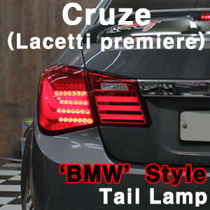 [ Cruze(Lacetti premiere) auto parts ] Cruze(Lacetti premiere) \'BMW Style\' LED Tail Lamp Red Type Made in Korea